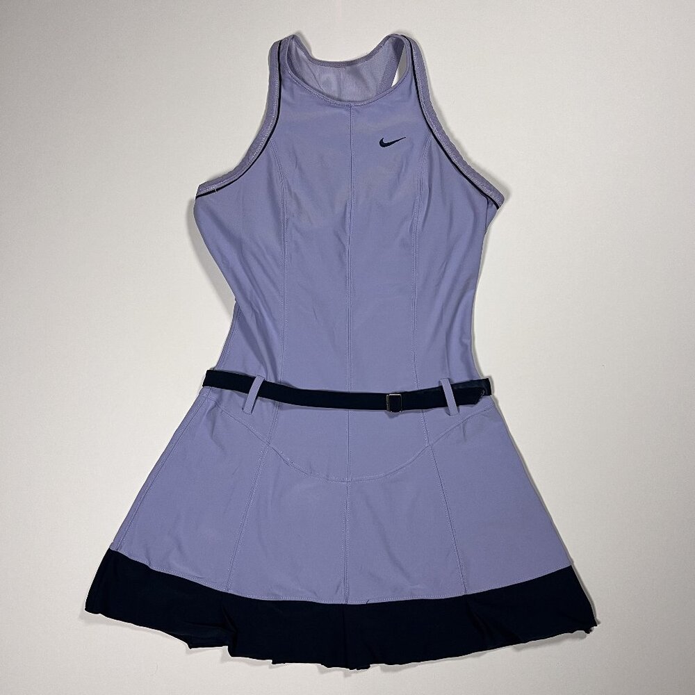 Nike Purple and Blue Belted Athletic Dress